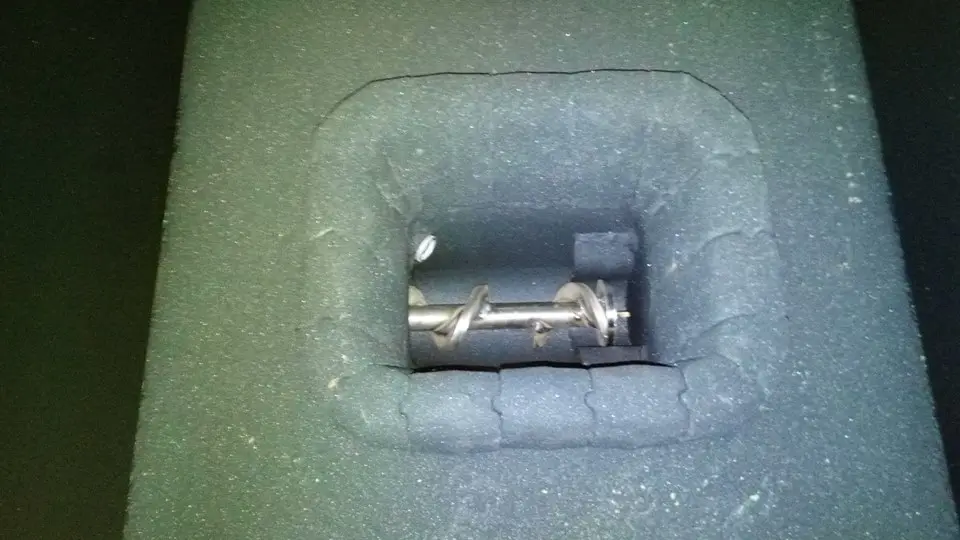 Tornillo sinfín del alimentador de pellets